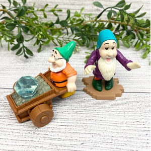 VNT 90's Disney Snow White & The Seven Dwarfs Kids Meal Toy Set